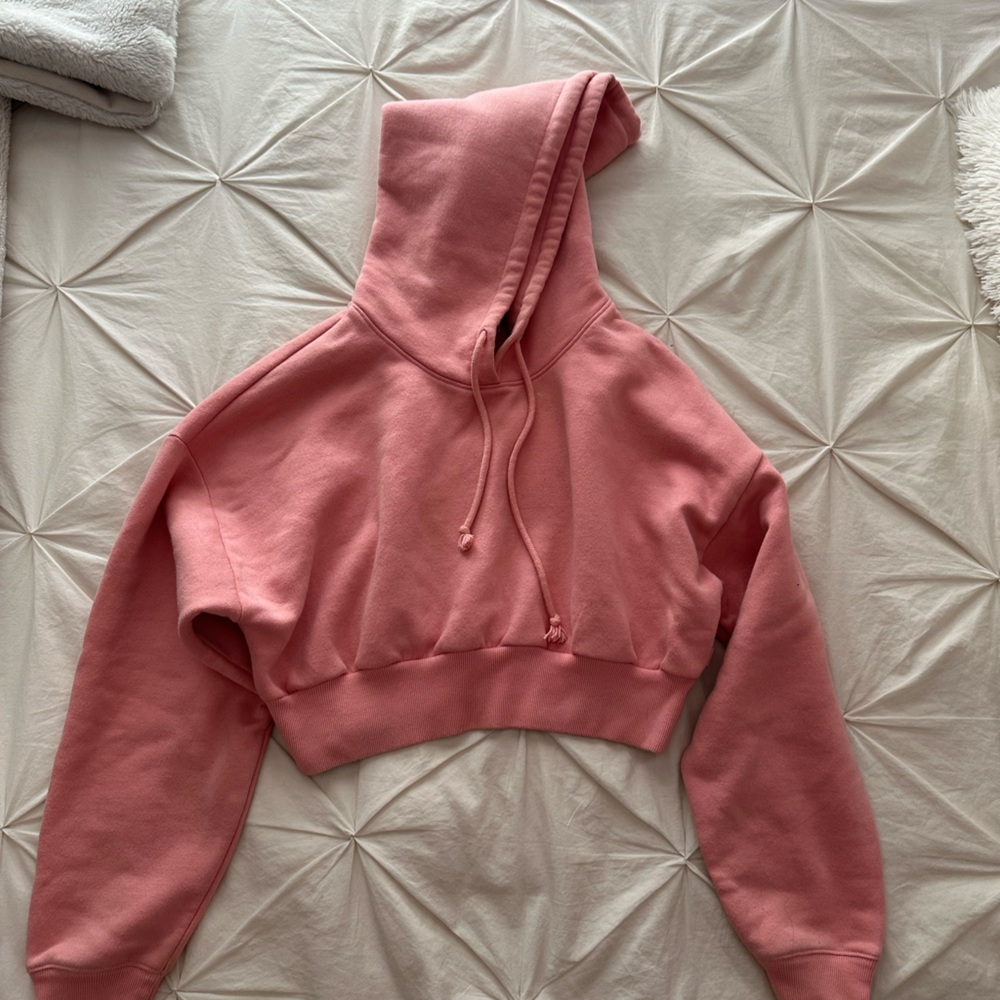 TNA pink cropped sweater , size XS